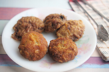 Appetizing Homemade Freshly Cooked Meatballs Served on a White Plate