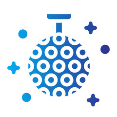 Flat Gradient Party Ball Lamp Celebration Icon