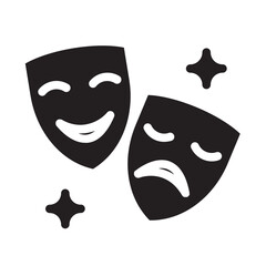 Glyph mask party Celebration Icon