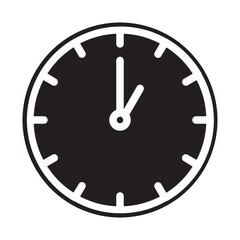 Glyph clock Celebration Icon
