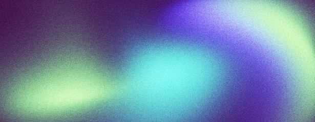 Abstract swirling gradient background with teal, purple, and green hues.