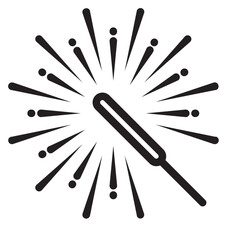 Line fireworks Celebration Icon