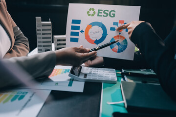 Carbon offset price report CO2 emission. Future growth Net zero waste in ESG ethical SME office...