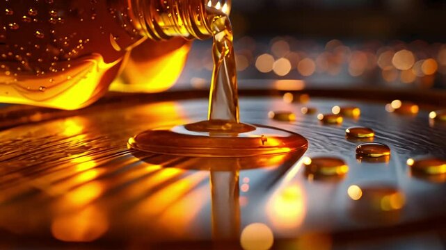 spilled Vinegar Footage 4K