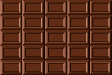 Milk chocolate bar Seamless background Clip art