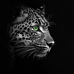 Obraz premium Portrait of a Leopard seen on Safari in South Africa
