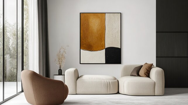 modern living room with fireplace