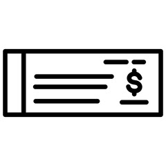 Bank Check Icon