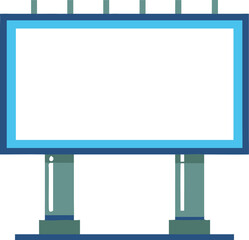 Obraz premium Billboard on Street Wall Blank Advertising Banner Mockup