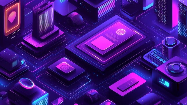 Futuristic Icons for Intellectual Property Representation