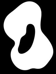 Abstract vector bubble mask SVG for designs