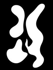 Obraz premium Abstract vector bubble mask SVG for designs