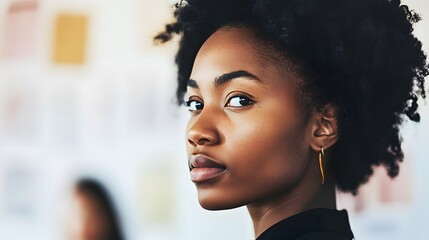 Person standing in front of a job listings board, scanning opportunities with a focused expression. The scene conveys the pursuit of career advancement and the search for meaningful employment.