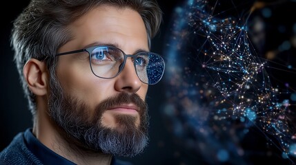 Professional Presenting Interactive Online Learning Insights with AI Driven Holographic Tools in Pastel Themed Environment