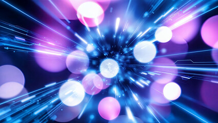 Modern digital abstract 3D design showcasing advanced networks and storage capabilities. Generative AI