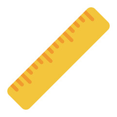 Colorful Yellow Ruler for Measurement