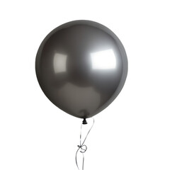 silver balloon isolated on white