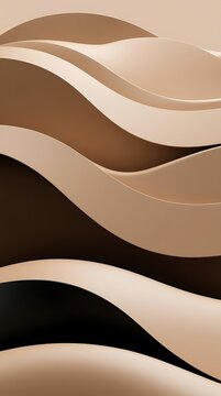 recommend clip art: Brown swirl of liquid waves abstract background phone wallpaper 9:16 AR