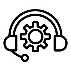 technical support Line Icon
