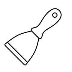 Paint scraper tool icon 