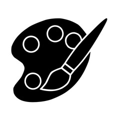 Paint palette vector illustration 