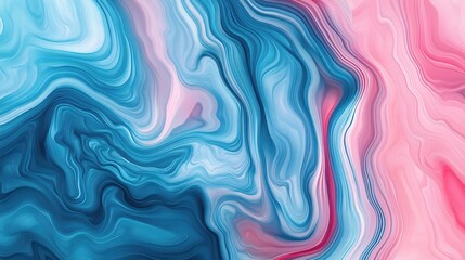 Smooth Abstract Water Ripple Patterns in Blue and Pink Tones