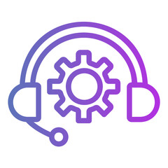 technical support Gradient icon