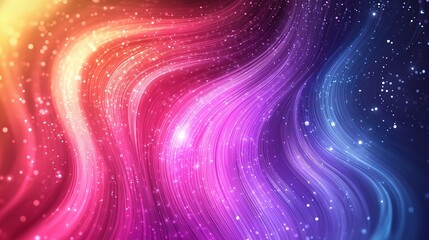 Fototapeta premium Vibrant Abstract Background with Glowing Waves and Digital Effects