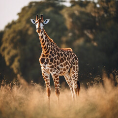 Obraz premium Giraffe Closeup View
