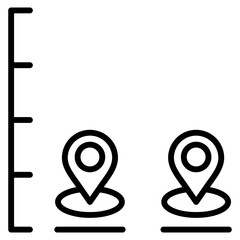 map scale single icon