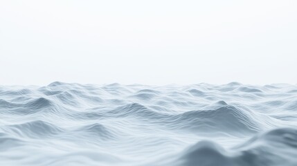 Abstract ocean waves landscape serene environment digital render