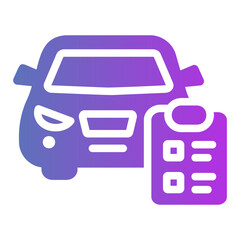 car service Gradient icon