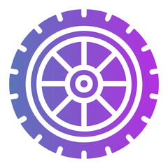Fototapeta premium wheel Gradient icon
