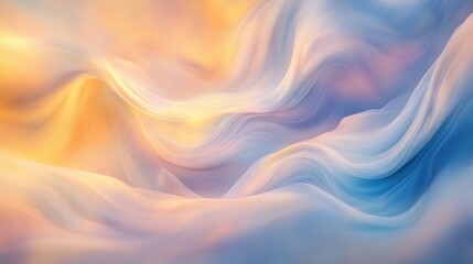 Fototapeta premium Ethereal Abstract Clouds with Soft Light Swirling in Pastel Hues