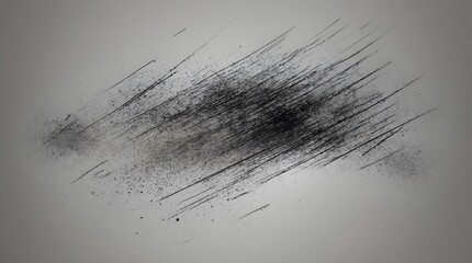 Black and white image of a blurry line with a lot of dots