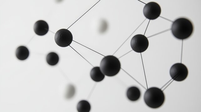 Network of Cryptocurrency Nodes on White Background