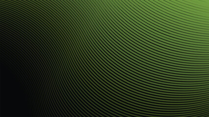 Black green abstract background with green stripes line for backdrop or presentation