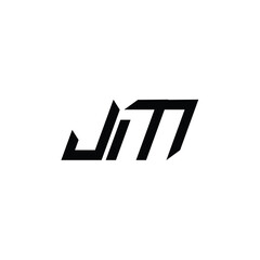 JM monogram logo design letter text name symbol monochrome logotype alphabet character simple logo
