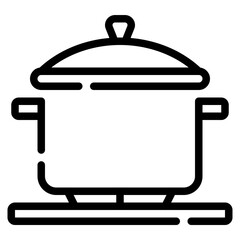 Stylish Cooking Pot Icon for Kitchen Use