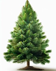 christmas tree isolated on white