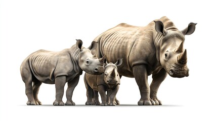 Fototapeta premium Close-up on rhino conservation