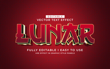 3d editable chinese new year 2025 text effect typography style