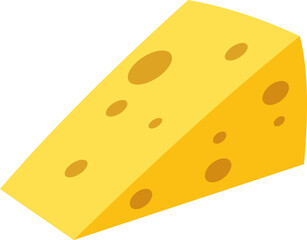 Cheese Slice Illustration