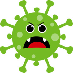 Virus Character Illustration