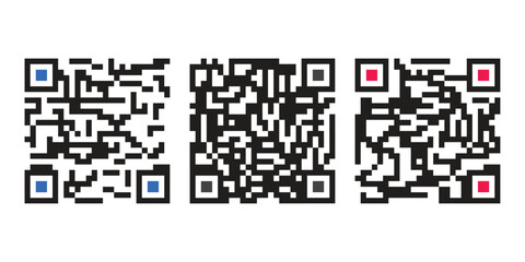 Fototapeta premium Scan QR code icon. Digital scanning qr code. QR code scan for smartphone. QR code for payment. Scan QR code symbol - stock vector.