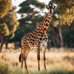 Obraz premium Giraffe Closeup View