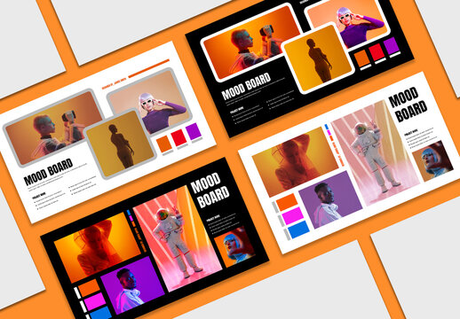 Box Style Project Moodboard Layout