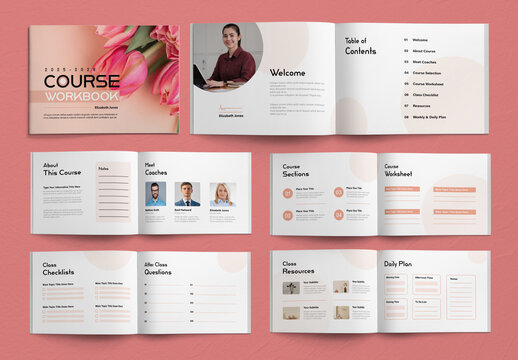 Elegant Course Workbook Design Template