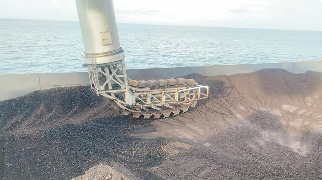 Continues ship unloader for coal on power plant.