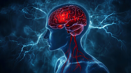 Ministroke or transient ischemic attack as TIA stroke as blood flow in the brain blocked in an artery by plaque or blood clot buildup as Atherosclerosis or Emboli
